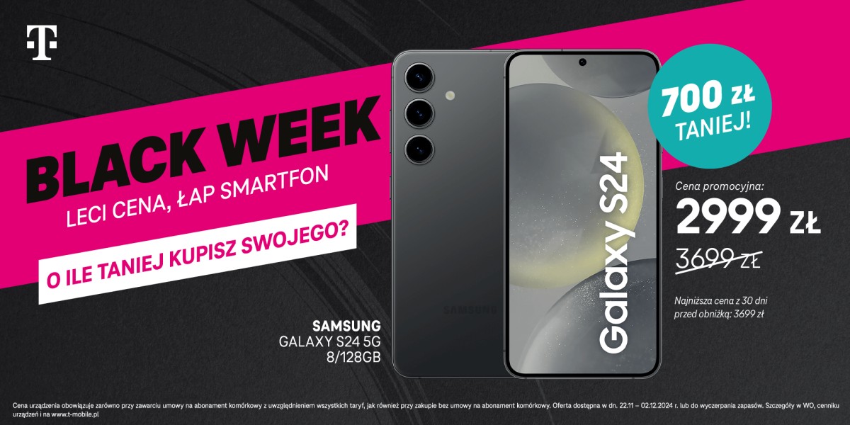 Black Week w T-Mobile. Nie przegap okazji na wymarzony prezent