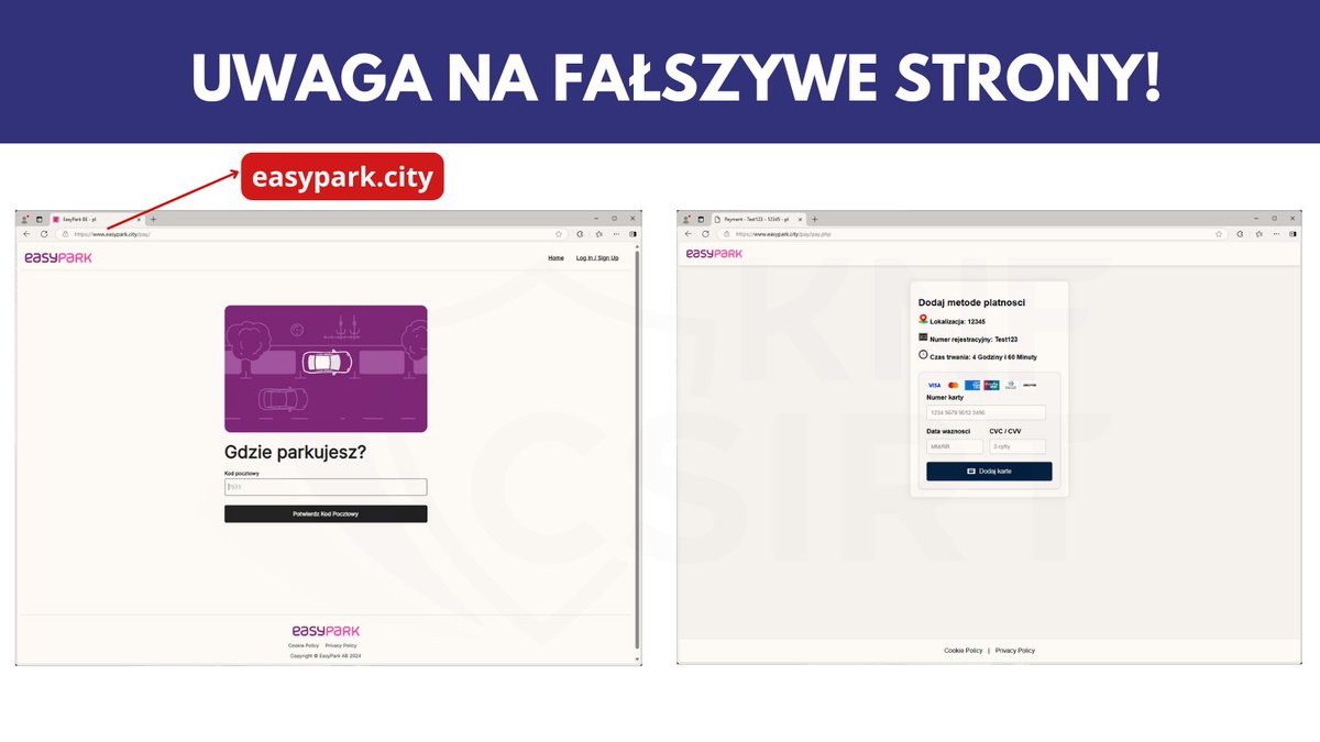 Nie skanuj takiej naklejki na parkomacie. To zwykła pułapka
