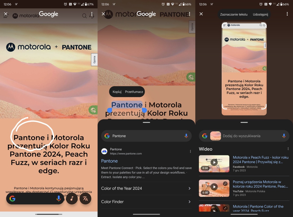 Motorola stawia na AI. Circle to Search i Gemini Live już dostępne