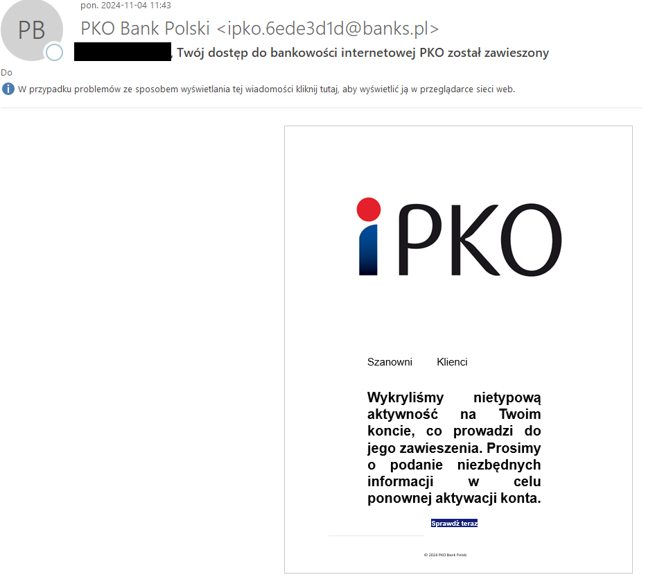 PKO BP ma pilny komunikat. Lepiej zapisz sobie ten numer