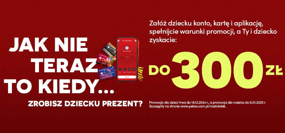 Bank Pekao rozdaje pieniądze. Dostaniesz 300 zł, warunki są proste