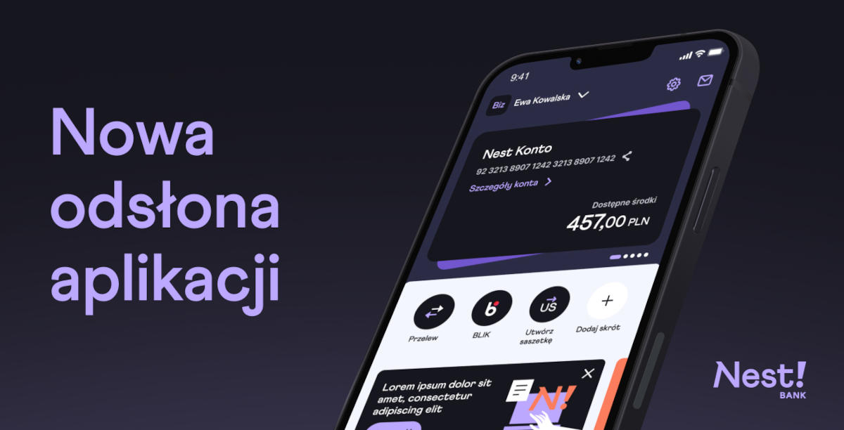 Nest Bank zmienił aplikację mobilną. Skorzystasz od stycznia