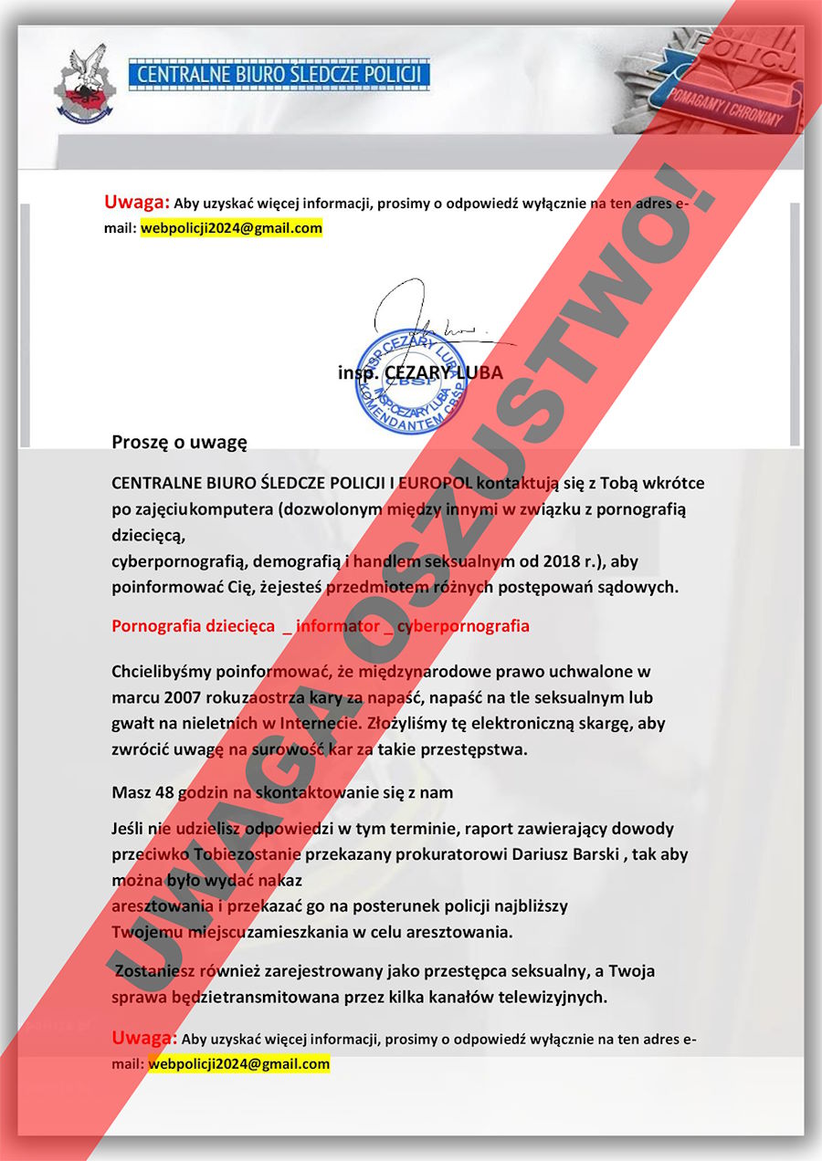Straszą Polaków wizytą policji. Tylko jedna reakcja jest słuszna