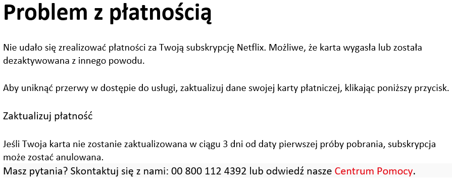 Klienci Netflixa na celowniku. Dostają maile z pewną prośbą