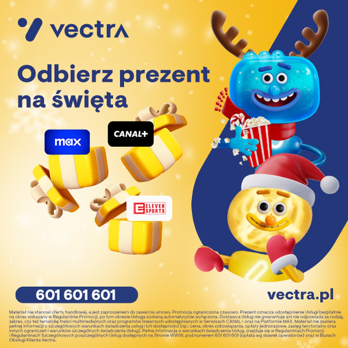 Vectra rozdaje prezenty na święta. Do zgarnięcia aż 4 bonusy