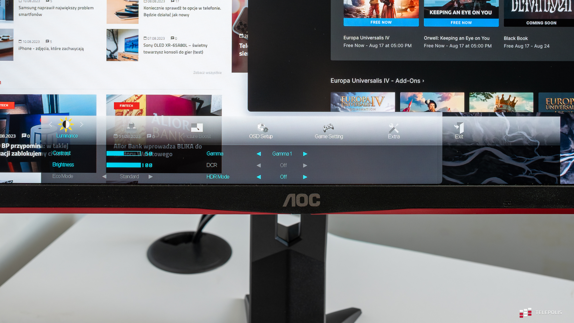 Monitor za tysiaka, który nie zawodzi: AOC Q24G2A