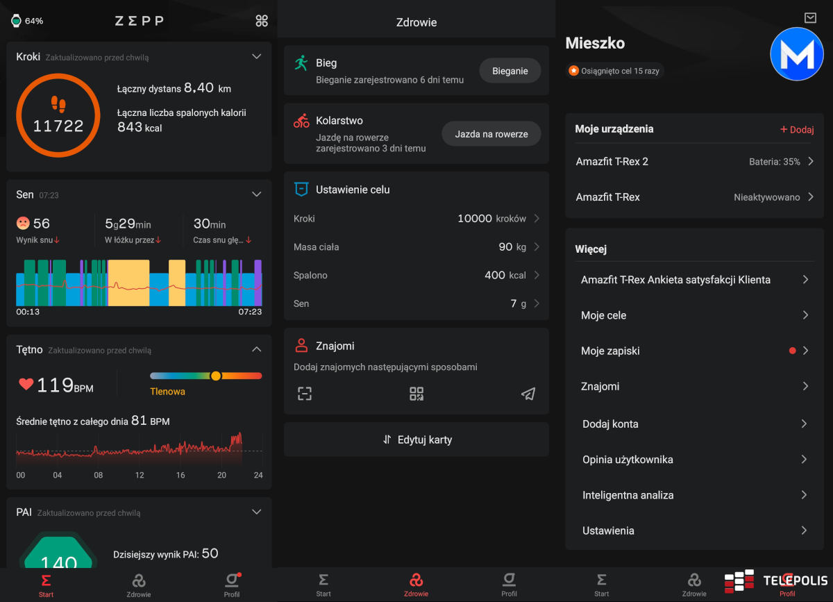 Amazfit T-Rex 2: pójdziesz z nim w góry, na pustynię i za krąg polarny (test)