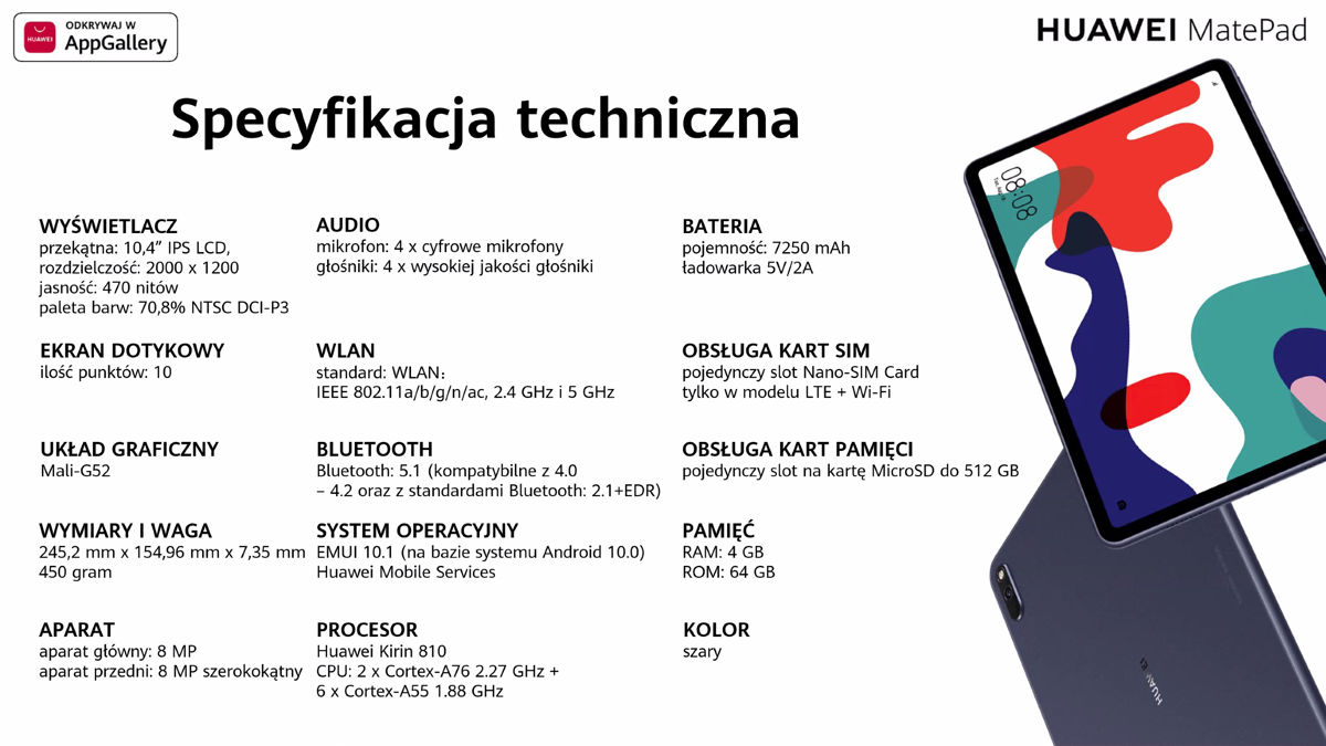 Huawei: Nowy tablet i router WiFi 6+ z NFC