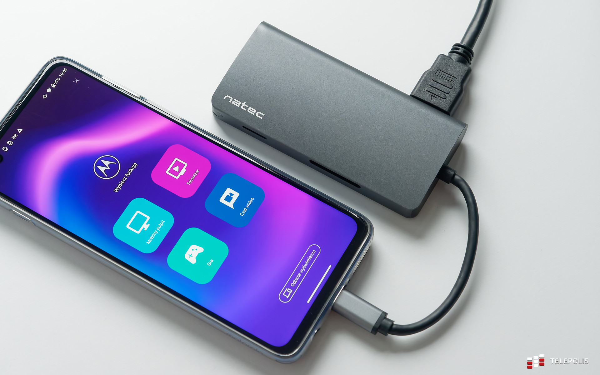 Natec Fowler 2 | szybki test multiportu USB-C do telefonu i komputera