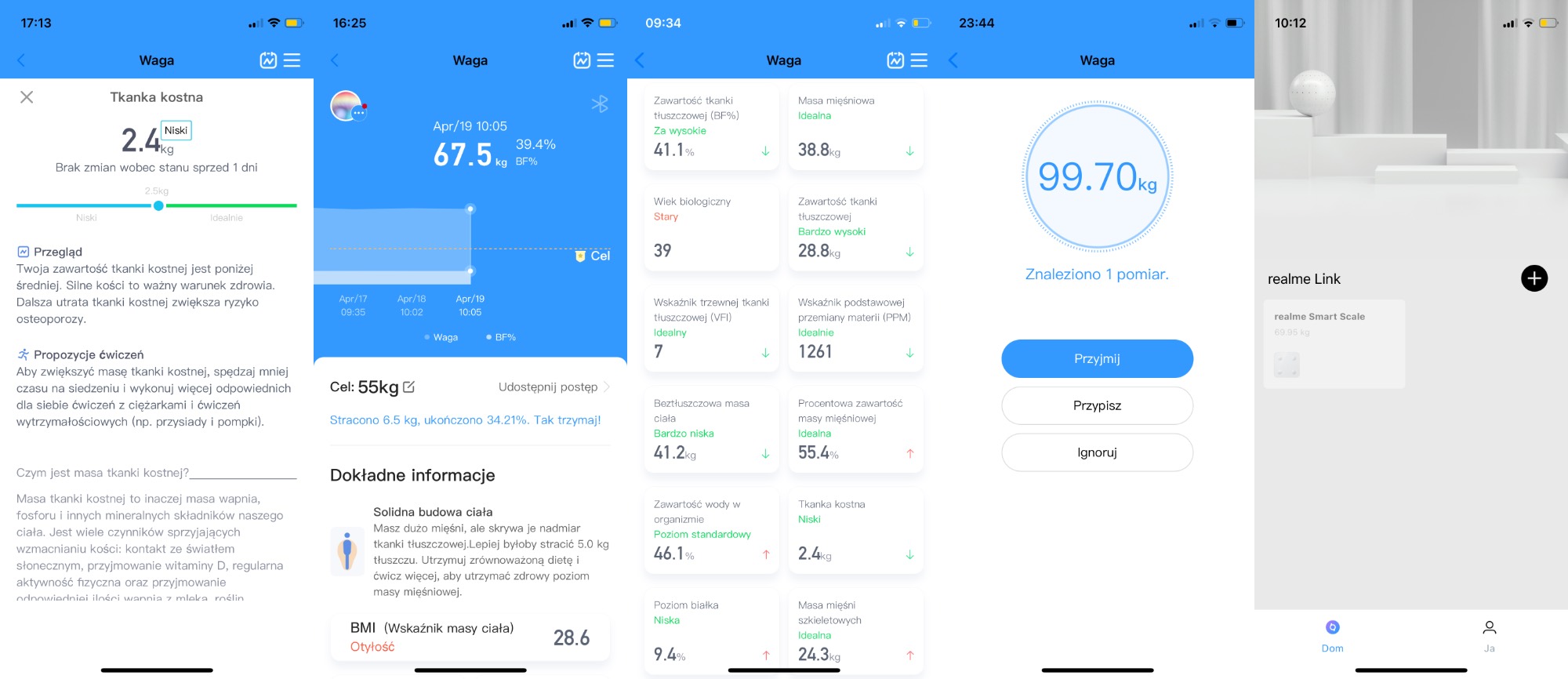 realme Smart Scale | szybki test wagi, która mierzy 16 wskaźników kondycji