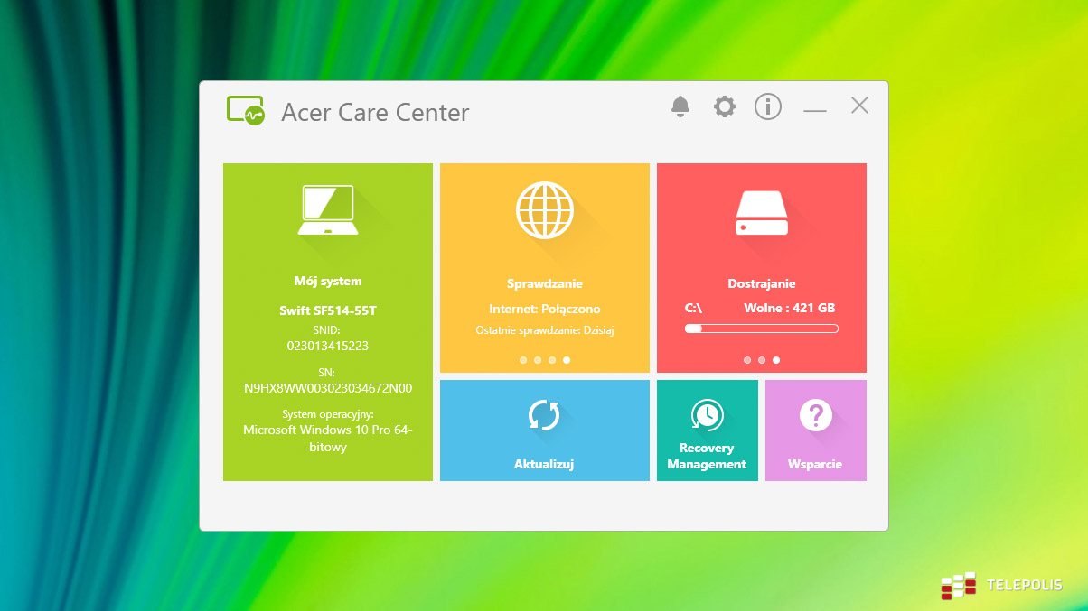 Acer Swift 5 - wydajny, lekki laptop z procesorem Intel Core 11. generacji