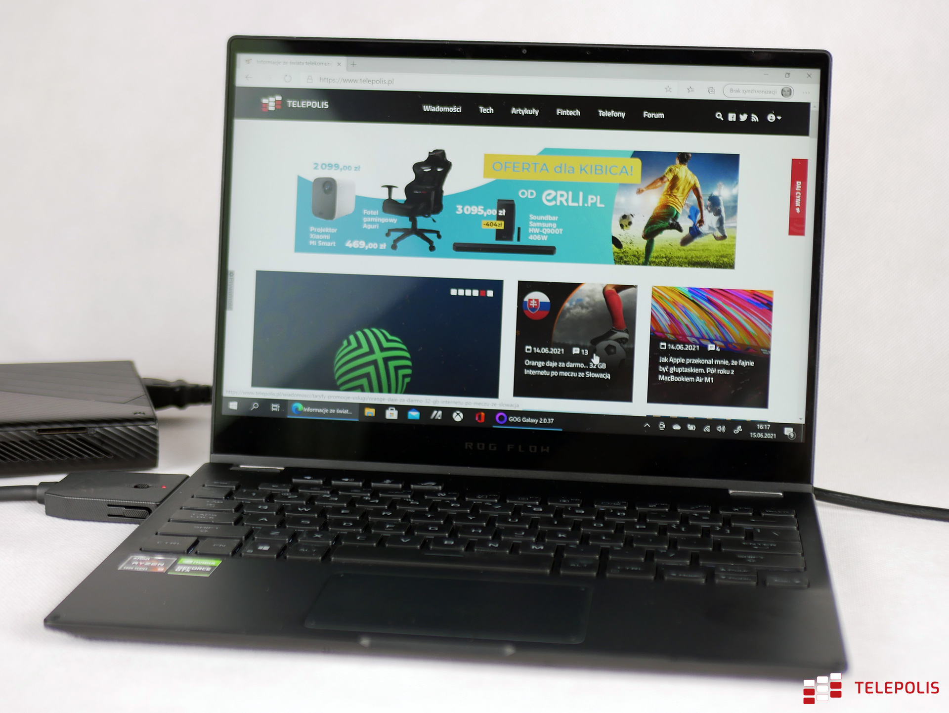 Asus ROG Flow X13 i do mobilnej pracy, i do stacjonarnego grania