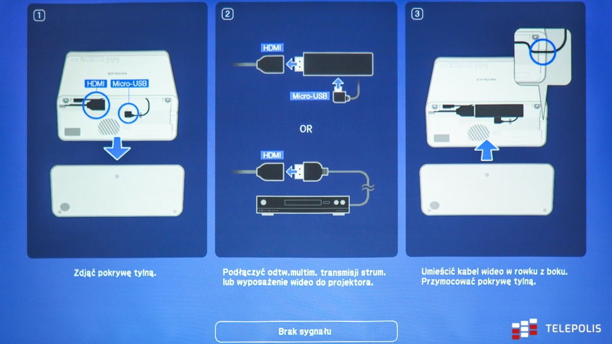 Epson EF-100W - test małego projektora, który łatwo zabrać ze sobą