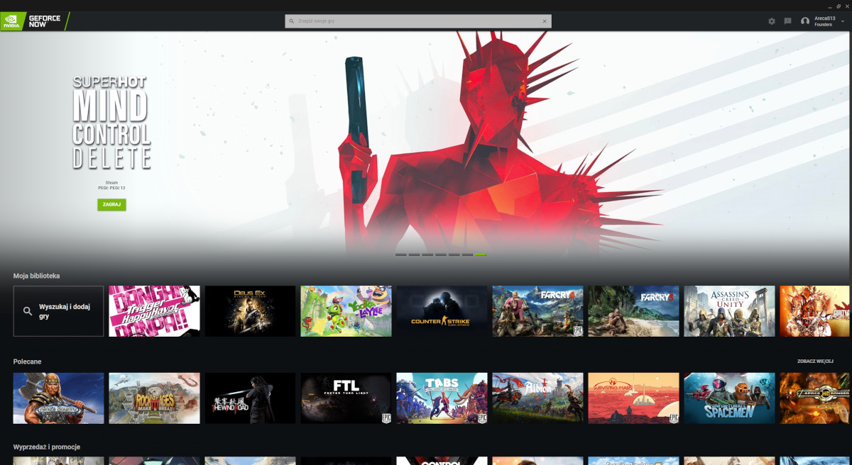 GeForce Now - komputerowe gry na twoim telefonie