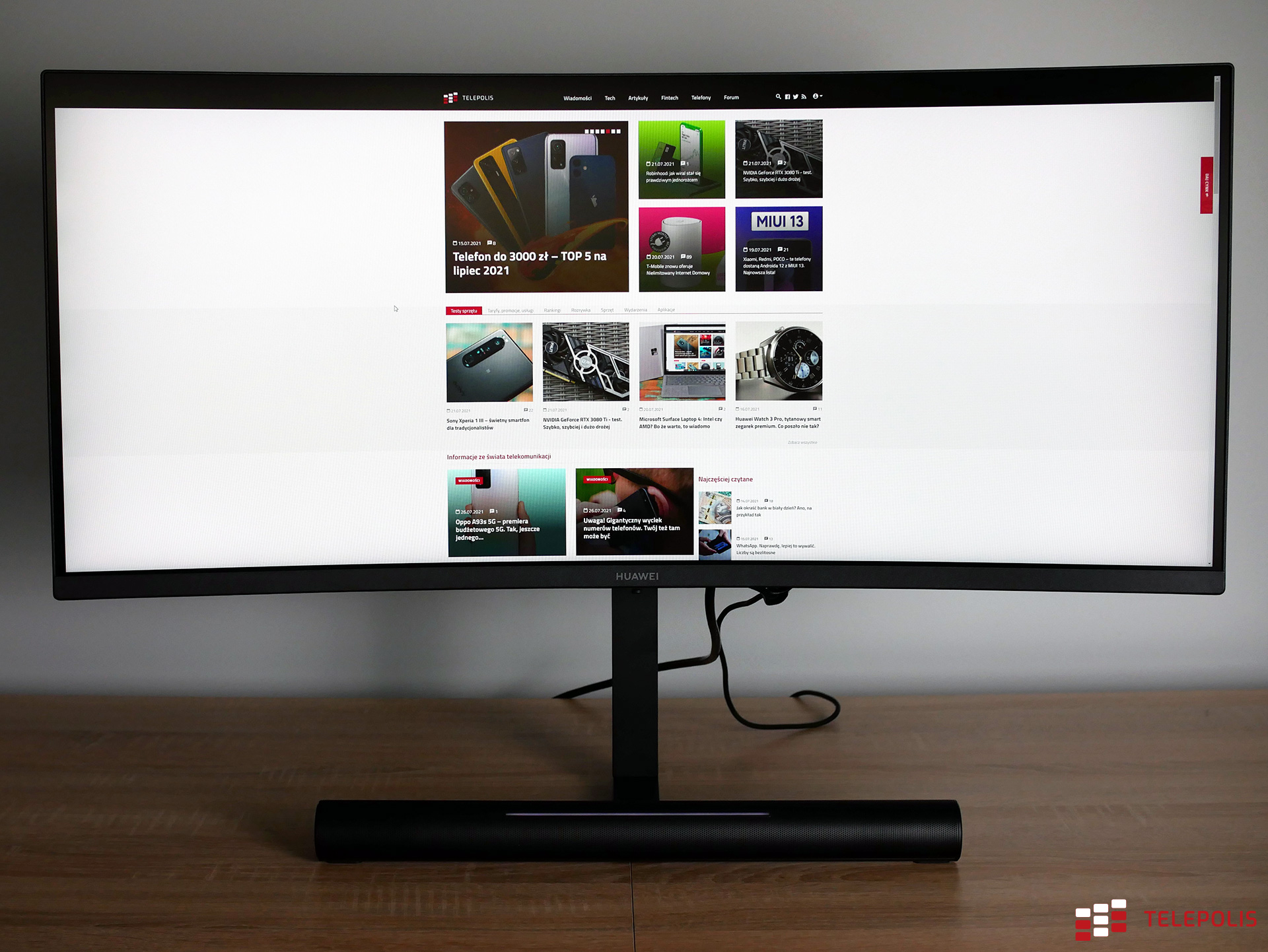 Huawei MateView GT – test monitora dla graczy z wbudowanym soundbarem