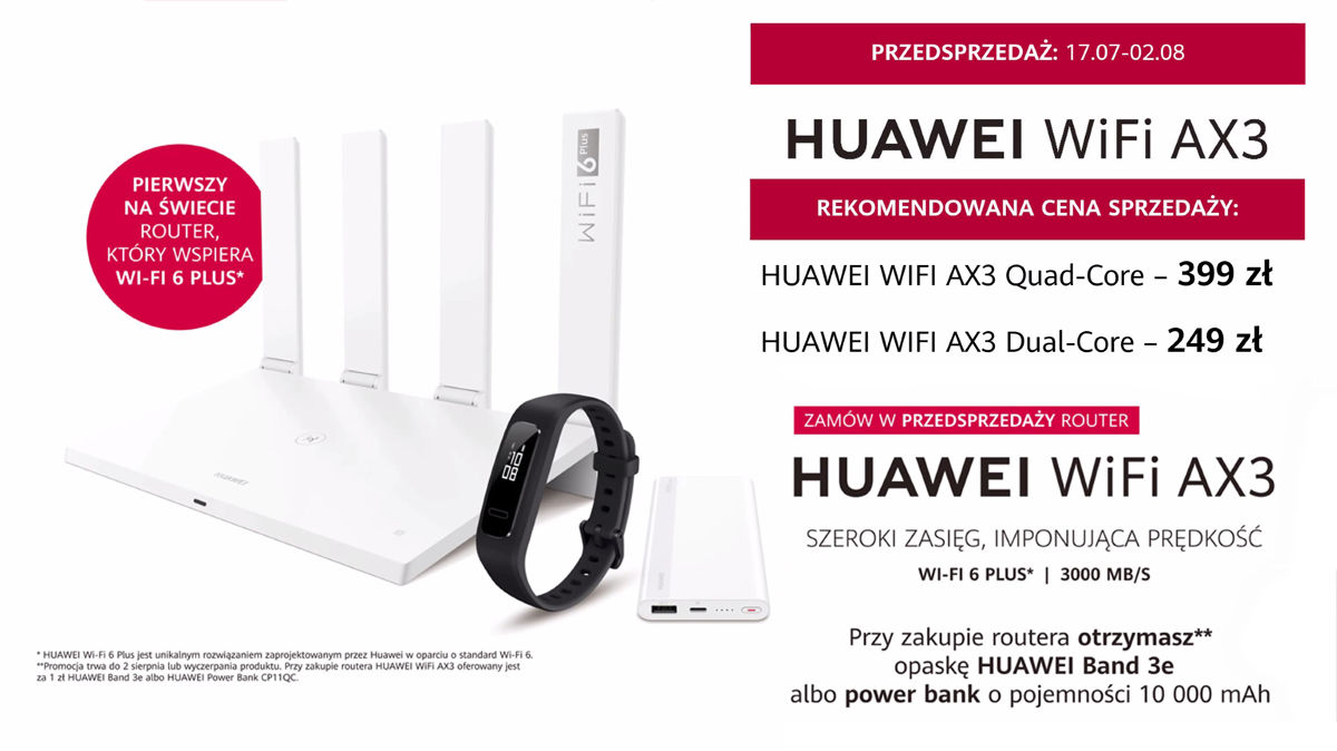 Huawei: Nowy tablet i router WiFi 6+ z NFC