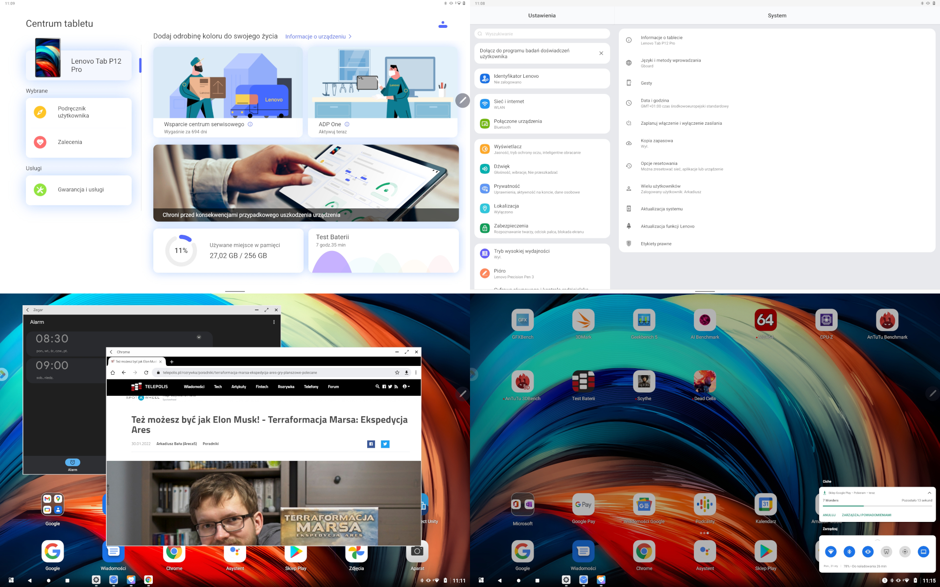 Lenovo Tab P12 Pro – poważny tablet do poważnych zastosowań