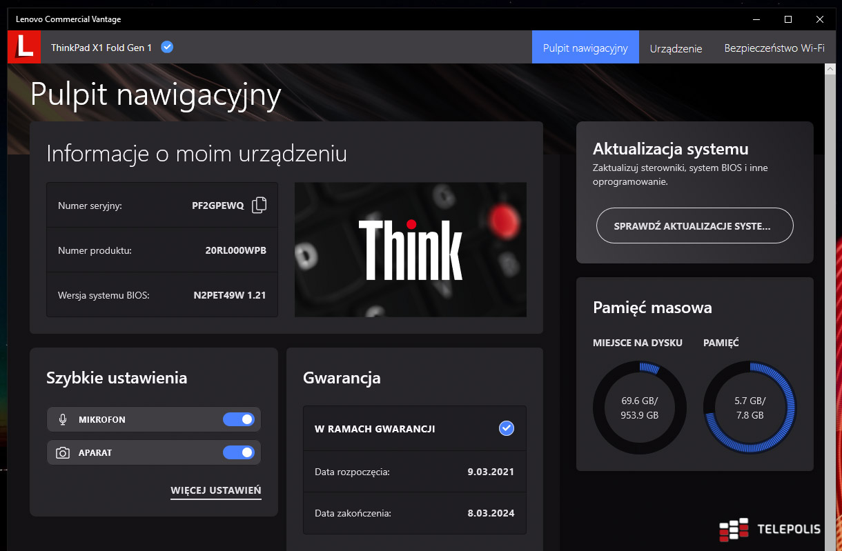 Lenovo ThinkPad X1 Fold – mały laptop, który daje mnóstwo funu