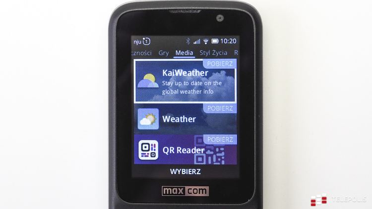 Maxcom MK241 - test klasycznego telefonu z systemem KaiOS