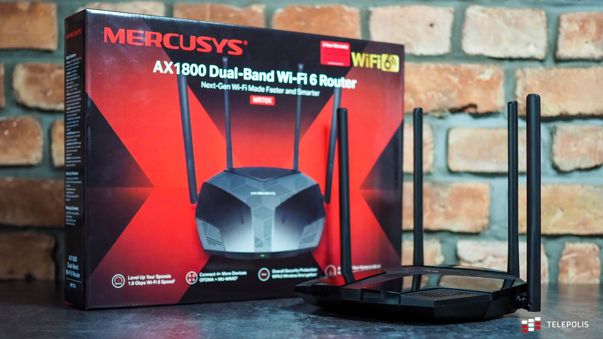 Mercusys MR70X – wydajny router Wi-Fi 6 za grosze