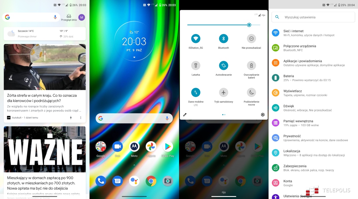 Motorola Moto G9 Plus - telefon dla osób lubiących duże ekrany