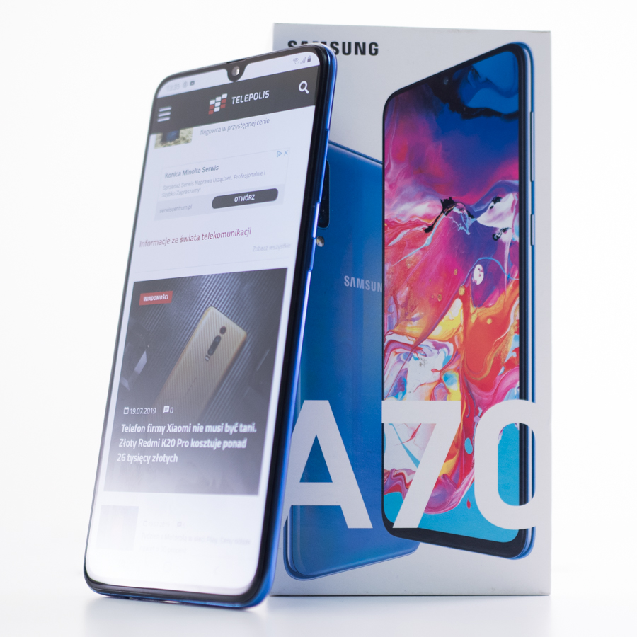 Test telefonu Samsung Galaxy A70 - fantastyczny ekran, pojemny akumulator i funkcjonalny interfejs