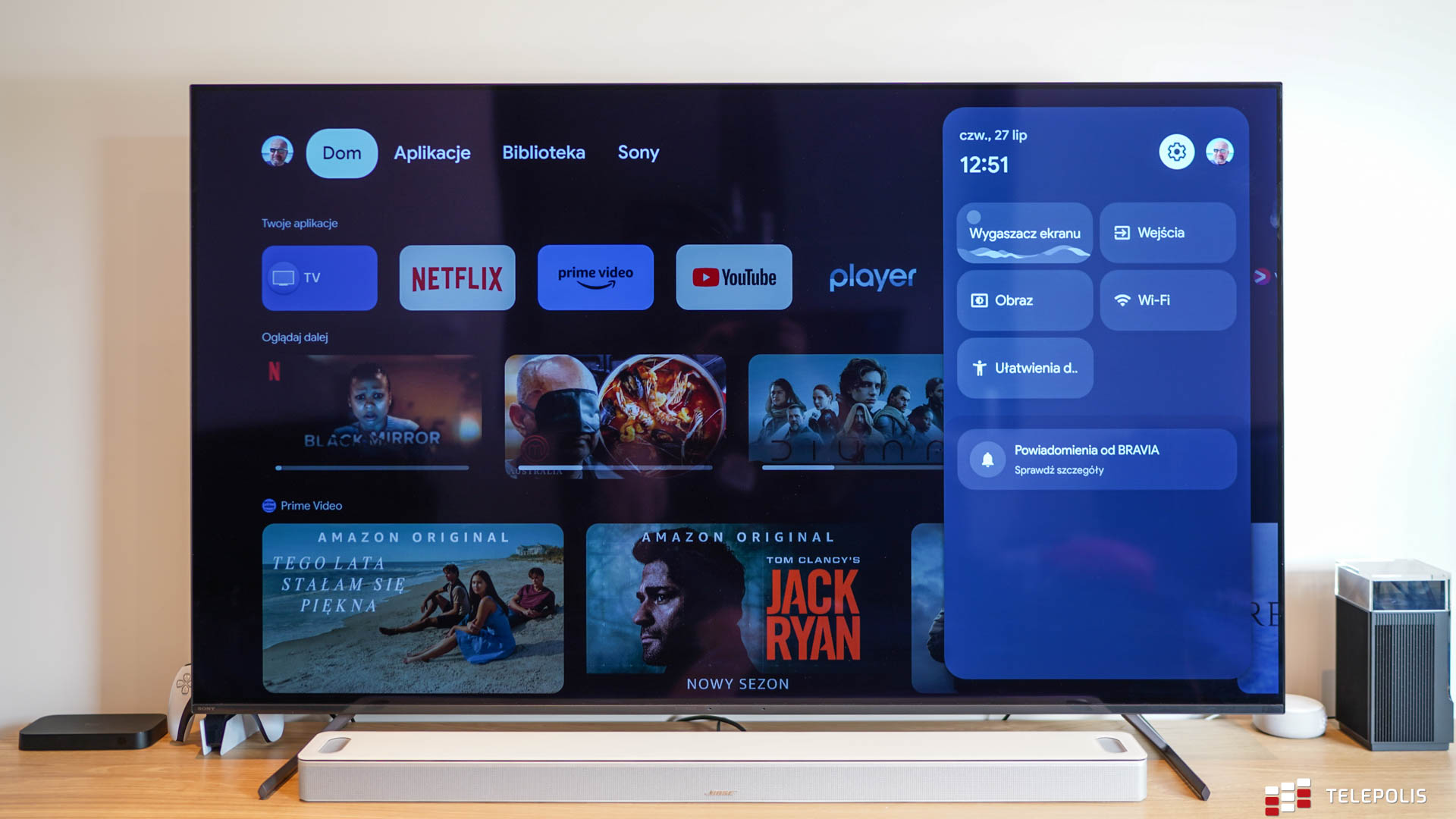 Sony OLED XR-65A80L – świetny towarzysz konsoli do gier (test)