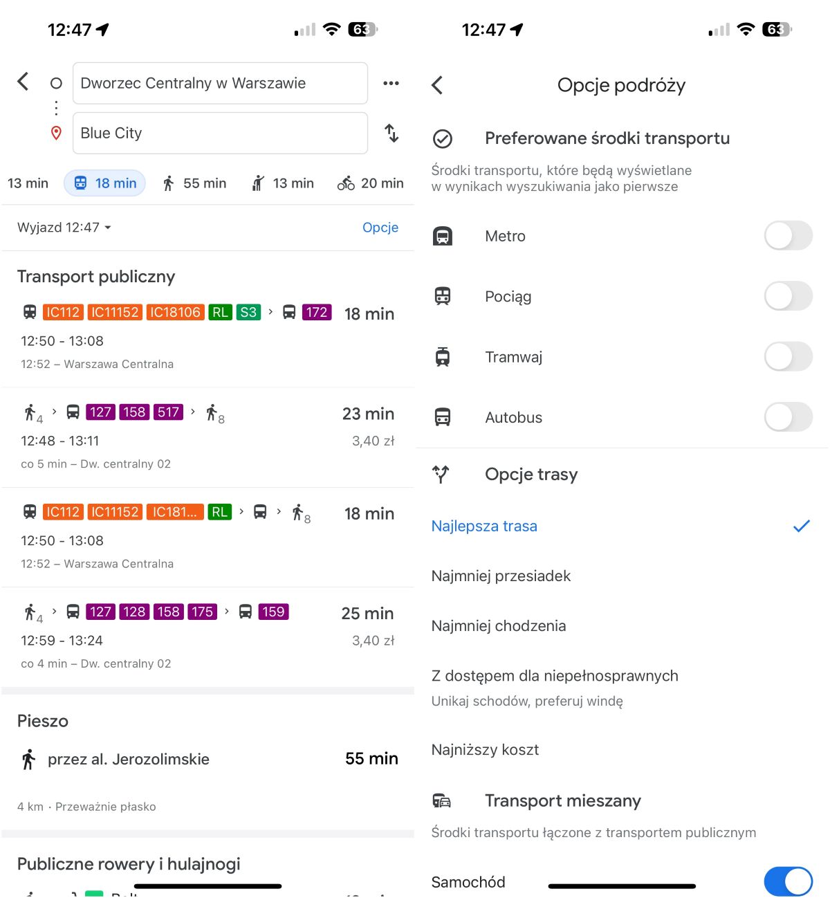 Mapy Google. Pokaż tę funkcję babci, będzie ci wdzięczna