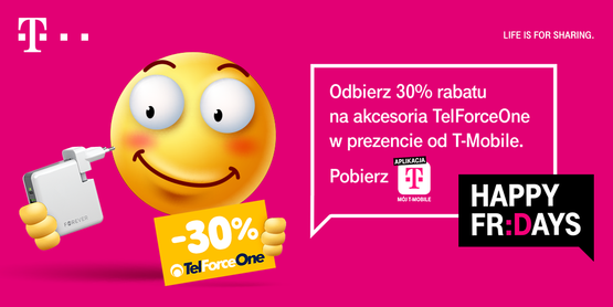 T-Mobile ogłasza rabat 30% na akcesoria TelForceOne