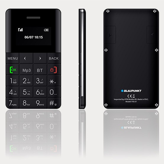 Blaupunkt wprowadził na rynek swój najmniejszy telefon komórkowy. FXS-01 ma wielkość karty kredytowej