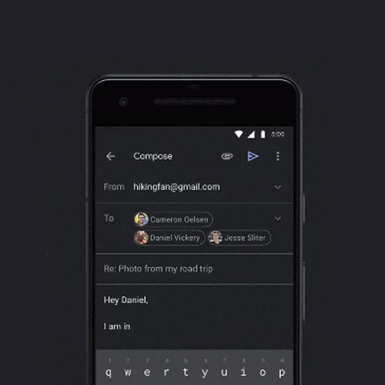 Ciemny motyw Gmaila dostępny dla urządzeń z Androidem 10 oraz iOS