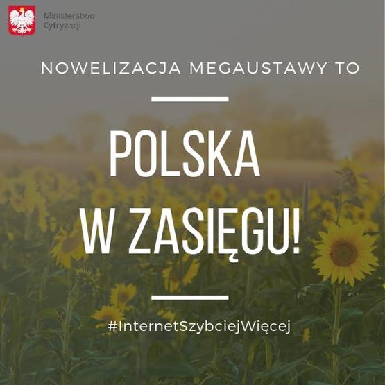 Nowelizacja megaustawy została przyjęta przez rząd - informuje Ministerstwo Cyfryzacji