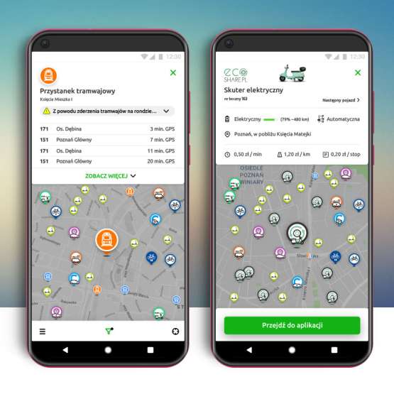 take&drive 2.0 - komunikacja miejska, carsharing, skutery, rowery i hulajnogi w jednej aplikacji