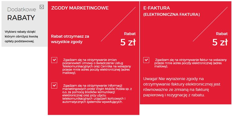 Oferta abonamentowa Virgin Mobile