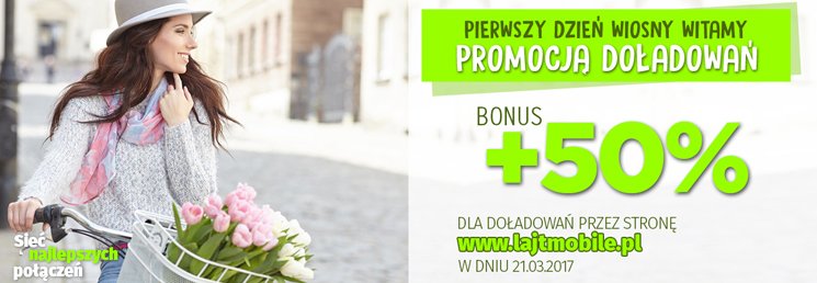 50% więcej w lajt mobile