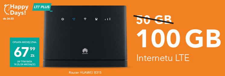 2x więcej GB w promocjach internetowych Plusa i Cyfrowego Polsatu