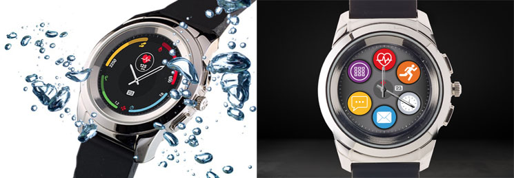Smartwatch z analogowymi wskazówkami