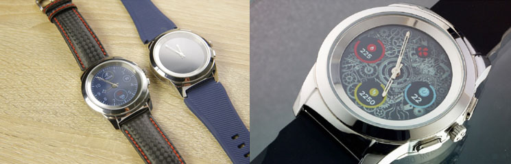 Smartwatch z analogowymi wskazówkami