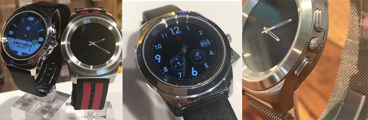 Smartwatch z analogowymi wskazówkami