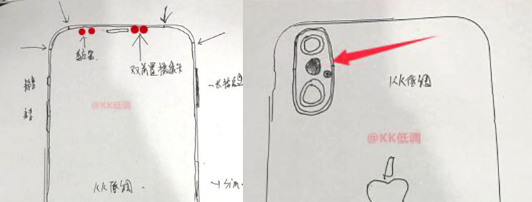 Przypuszczalny schemat wyglądu iPhone'a 8