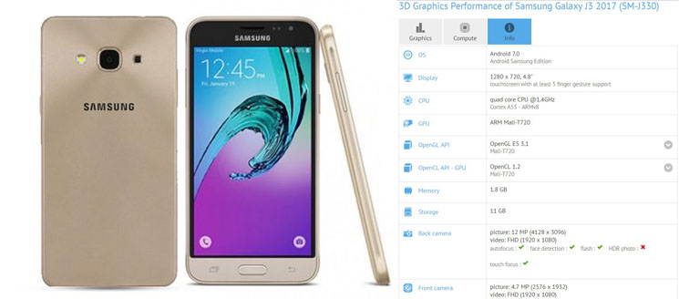 Samsung Galaxy J3 (2017) w sprzedaży na pierwszym rynku