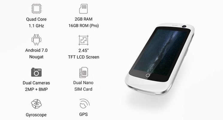 Poznaj Jelly - smartfon o ekranie mniejszym niż trzy cale