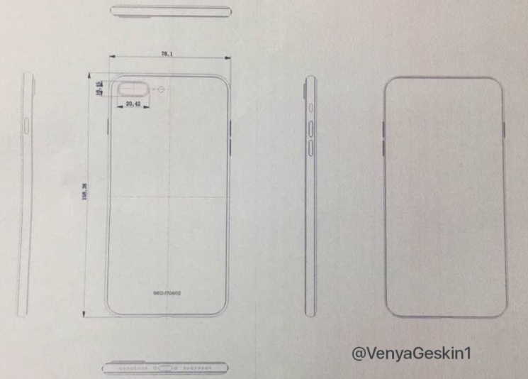 Wymiary iPhone'a 7s Plus i iPhone'a 8