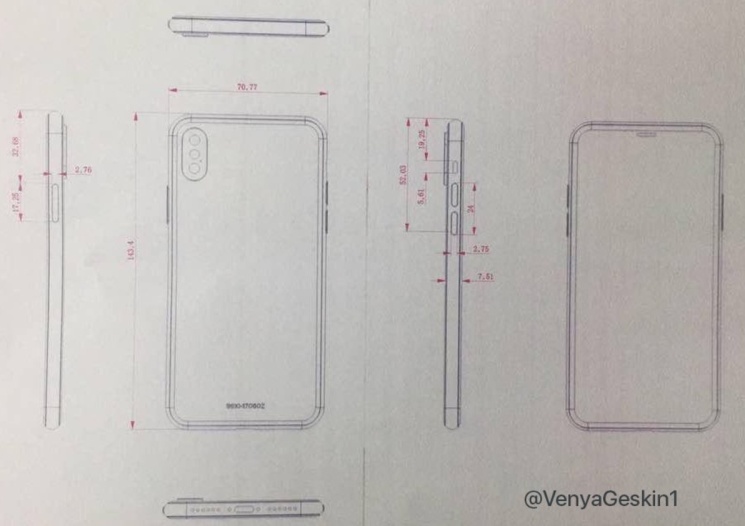 Wymiary iPhone'a 7s Plus i iPhone'a 8
