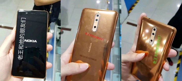 Złota Nokia 8 uchwycona na zdjęciach