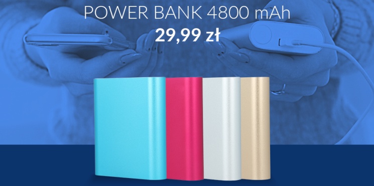 Hykker Power Bank 4800 mAh od 31 sierpnia w Biedronce