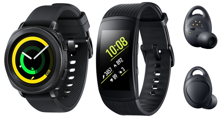 Gear Sport, Gear Fit2 Pro i Gear Icon X - elektronika noszona wg Samsunga.