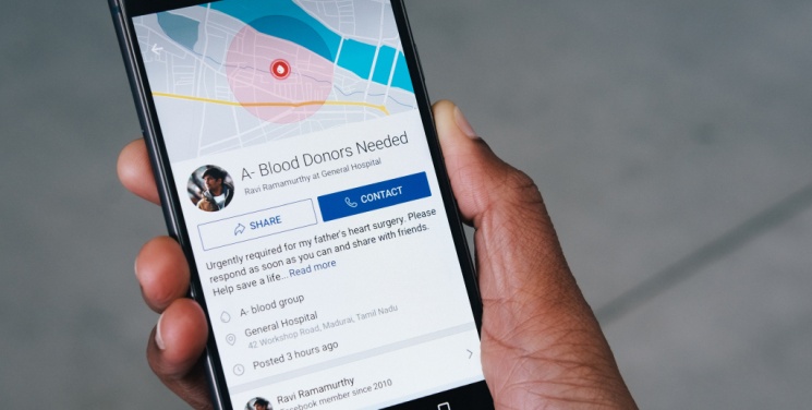 Facebook chce pomóc dawcom krwi w Indiach