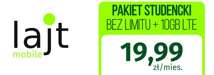 Lajt mobile: No-limit na wszystko i 10 GB za 19,99 zł