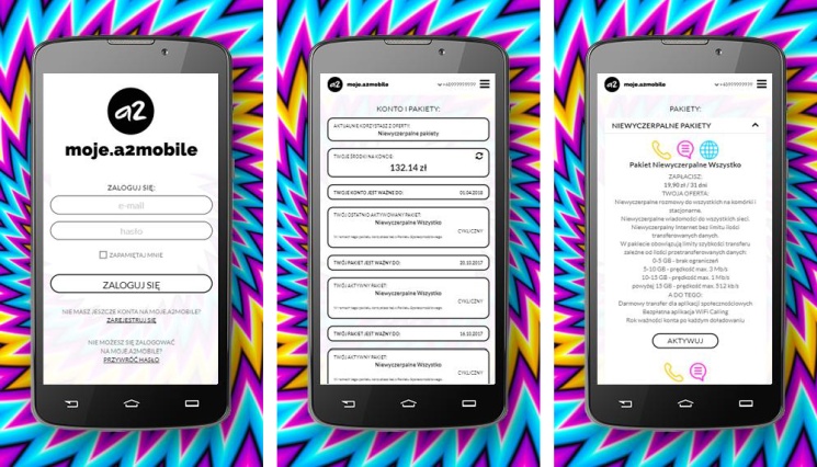 moje.a2mobile - aplikacja i strona do zarządzania kontem i usługami w a2mobile